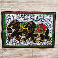 Tapiz Dioses India 100 X 80 Cm Importado Con Lentejuelas