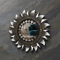 Espejos Importados Indonesia 30 Cm Sol Y Luna Con Madera Zen