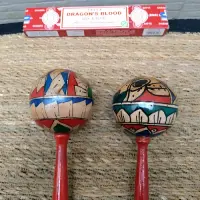 Maraca Artesanal Importada Oriente Pintada Indonesia Pushkar