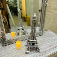 Torre Eiffel 40x16 Cm Importada Ceramica Columna Decorativa