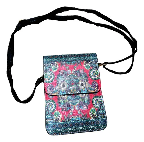Cartera Sobre Estampada De Mano Hindu Importado Pushkar
