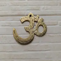 Om De Bronce Importado De India Simbolo Hindu P Colgar 10x10