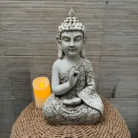 Buda Rezando Manto Apto Exterior Estatua Hindu Ideal Jardin