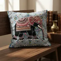 Fundas De Almohadon De 40 X 40cm  Patchwork De India Modelo 7