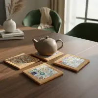 Posa Pava Fuente En Corcho/ceramica Cuadrado Importa Oriente