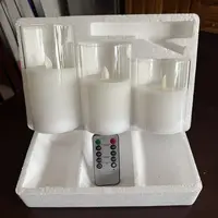 Juego 3 Velas Led C Movimiento Control Remoto Pushkar Tienda