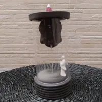 Cascada Humo Cristal Cabeza Buda Importado Pushkar Marrón Oscuro