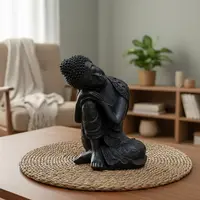 Estatuillas De India Buda 23 Cm Alto Resina Importado Deidad