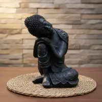 Estatuillas De India Buda 23 Cm Alto Resina Importado Deidad