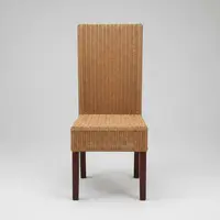 Silla Importada Indonesia Ratan Doble Tejido Madera Oriente No Marrón Marrón Claro