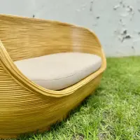 Sillón Ratán Sintético 2 Cuerpos Apto Exterior Importado