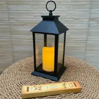 Farol Con Vela Led 32 Cm Fanal Importado A Pila Iluminacion