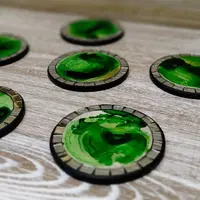 Apoya Posa Vasos 6 Unidades Madera-vidrio Aresania Indonesia