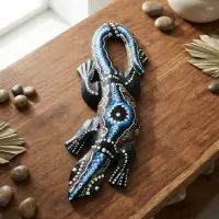 Iguanas Decorativas 30 Cm Artesanal De Indonesia Importada