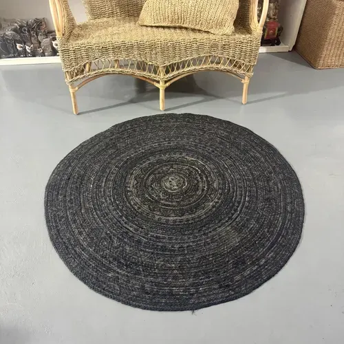 Alfombra Reversible Yute Natural Importada Pushkar Tienda 1.2 M Modelo 5