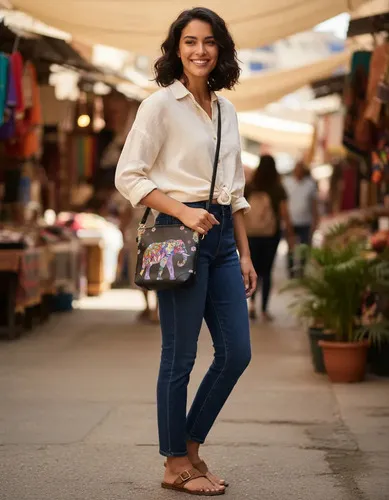 Cartera Bolso Estampada De Mano Hindu Importado Pushkar