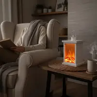 Fanal Simil Fuego 25 Cm Farol Con Panatalla Led Pila O Usb