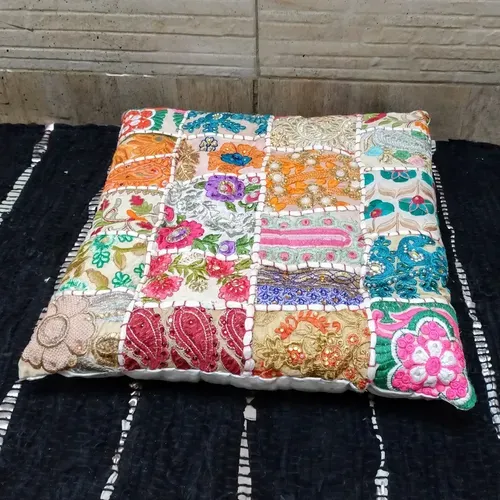 Zafu Almohadon Relleno 40 Cm Importado De India Yoga Reiki