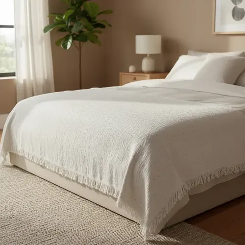 Manta Rustica Colcha Artesanal Cama O Sillon Pushkar Tienda