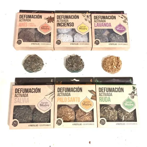 Combo X 6 Cajas C 4 Pastillas C/u Para Defumacion Activada  Mix