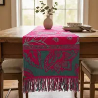 Camino De Mesa Pie De Cama Bufandon Algodon Telar 160x35 Cm