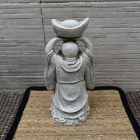 Estatuilla Buda Loto Resina Apto Exterior Ideal Jardín Deco