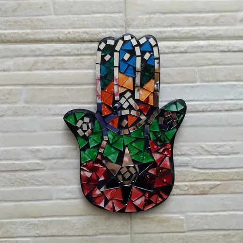 Cuadro Decorativo Mano Fátima Venecitas De Indonesia Chico Mix