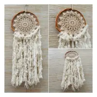 Atrapasueños Importado Indonesia Diseño Crochet 90 Cm