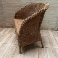 Sillón Doble Artesanal En Fibras Naturales Apto Galeria Deco