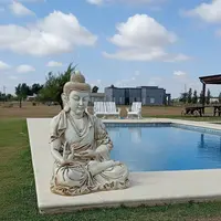 Buda Mega Gigante En Resina Apto Exterior  Figura Zen Jardín