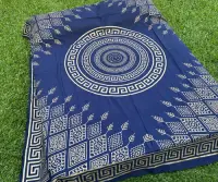 Manta Cubrecama De Algodón Hindu 2y1/2p Mandala Cubresillon