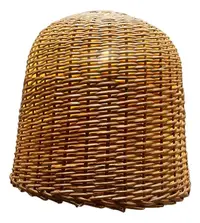 Lampara Artesanal 40cm Techo En Mimbre Import Indonesia Marrón