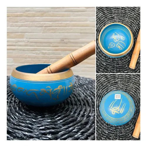 Cuenco Tibetano Mediano 12 Cm 7 Metales Importado 700gr