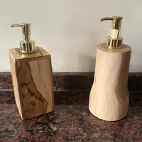 Dispenser Artesanal Baño Madera De Indonesia Pushkar Tienda