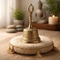 Campana Tibetana Pushkar Tienda Modelo Importada Bronce