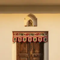 Toran Hindu 100 Cm De Largo Hecho En India Importado Pushkar