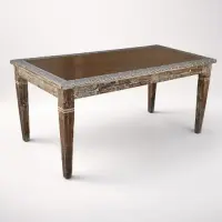 Mesa Madera Comedor Living Country Importado Pushkar Tienda Marrón