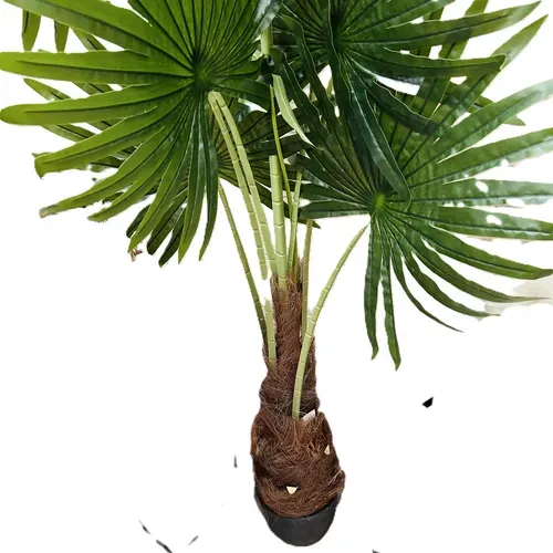 Palmera Artificial Con Porta Maceta Decoración Importada Verde