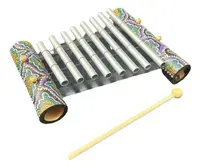 Xilofon Artesanal 25 Cm Importado Oriente Instrumento Plateado