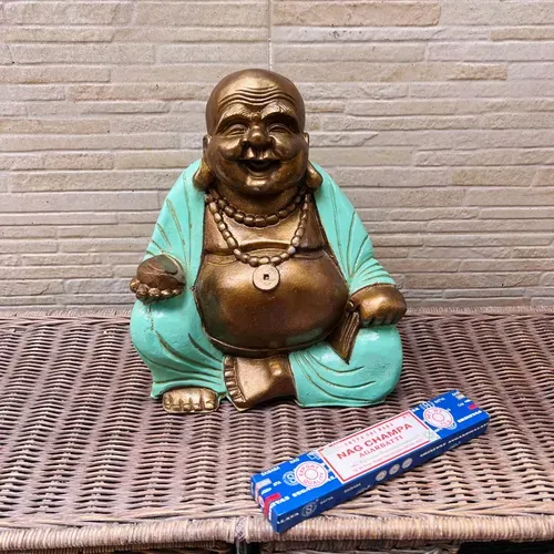 Buda Ottei Apto Exterior Artesanal Hecho En Resina Importado