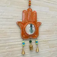 Mano Fatima De Metal De India Móvil Decorativo Hindú Campana