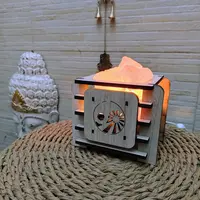 Lampara Cuenco De Sal Calada Con Figura Import C Conector