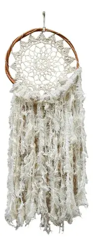 Atrapasueños Importado Indonesia Diseño Crochet 90 Cm