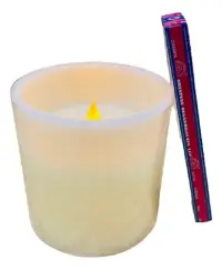 Velon Vela Led De 15 X 15 Cm A Pila Con Movimiento Importado Marfil Vela Led