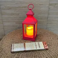 Fanal Con Vela Led Incluida Importado 25cm Farol Decorativo 