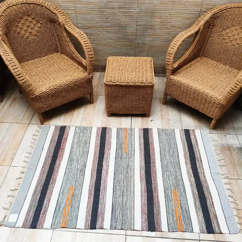 Alfombra Artesanal Premium 90 X 150 Cm Importada De India