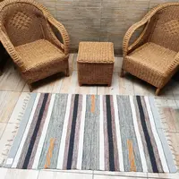 Alfombra Artesanal Premium 90 X 150 Cm Importada De India