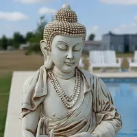 Buda Mega Gigante En Resina Apto Exterior  Figura Zen Jardín