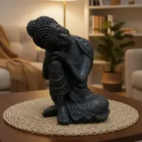 Estatuillas De India Buda 23 Cm Alto Resina Importado Deidad