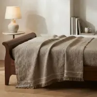 Manta Rustica Artesanal 230x240cm Hilado Fino Estilo Country